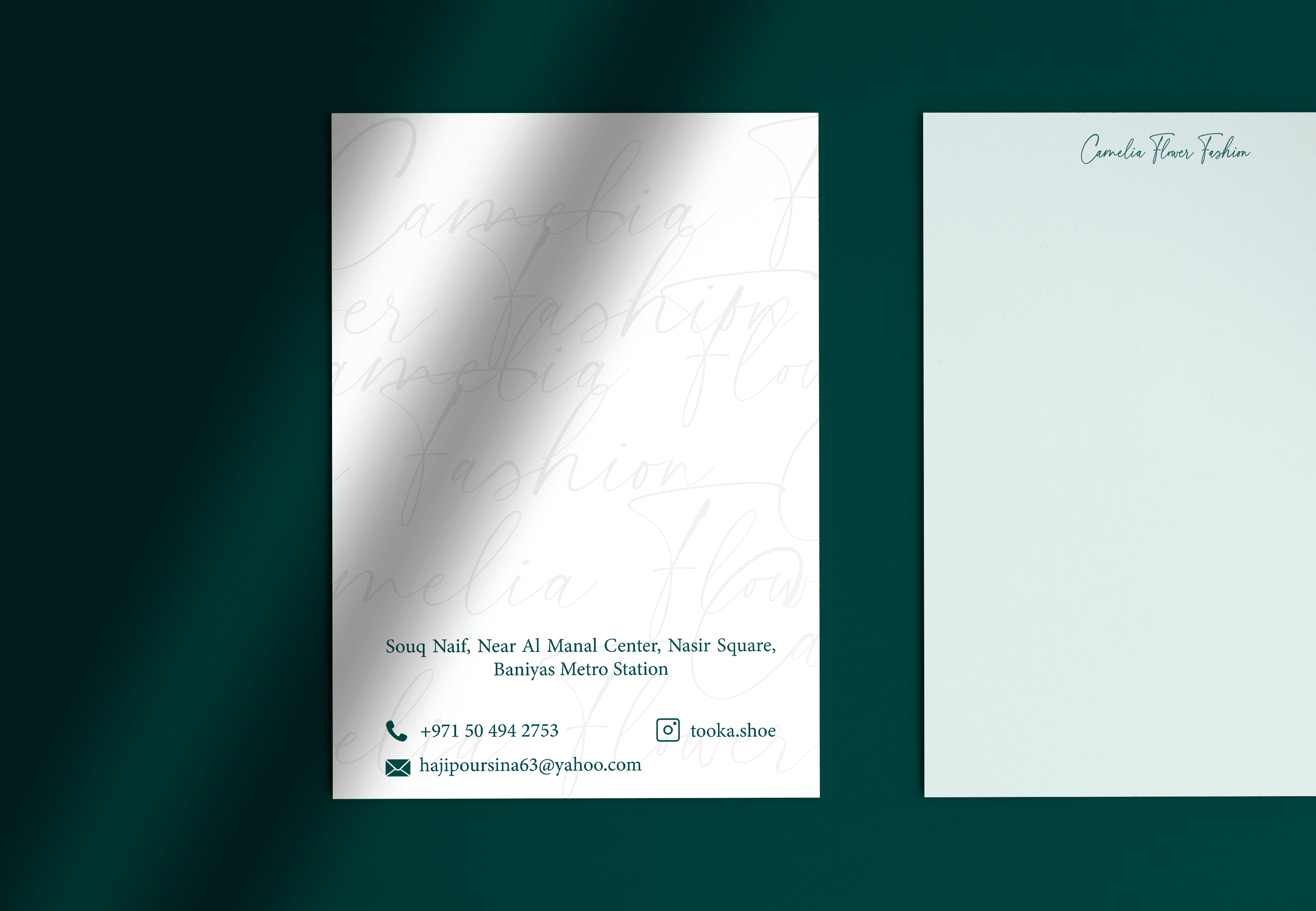 Camelia Flower Fashion Branding